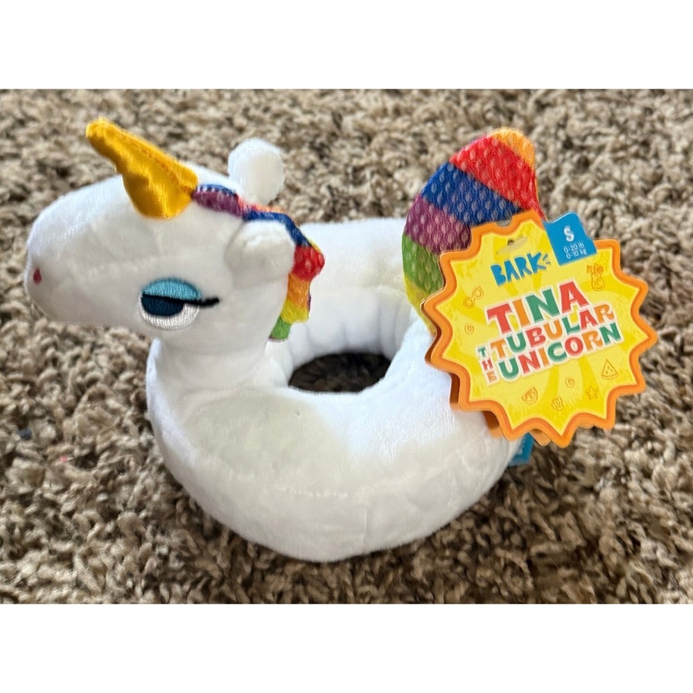 Bark Tina the Tubular Unicorn Plush Dog Toy (NWT)
